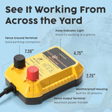 Electric Fence Charger | Energizer for Wire, Poultry Netting, Goats, Chickens, Deer, Pet | 110V AC Unit | 0.25J - 2 Miles / 8 Acres | Hot Wire Fence for Gardens (watts, 0.25)
